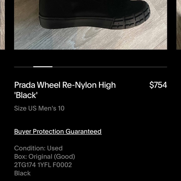 Prada Wheel Re-Nylon high-top sneakers - Picture 2 of 7